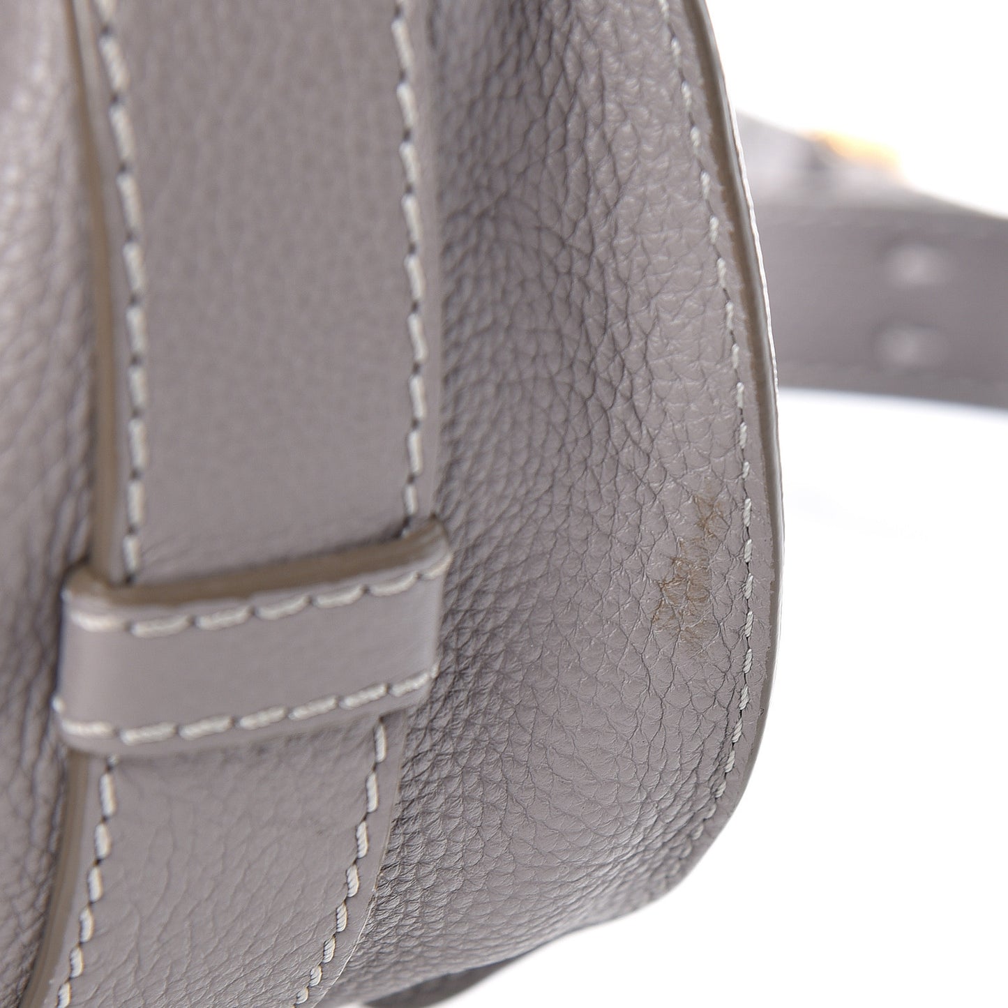 Calfskin Medium Marcie Round Crossbody Bag Cashmere Grey