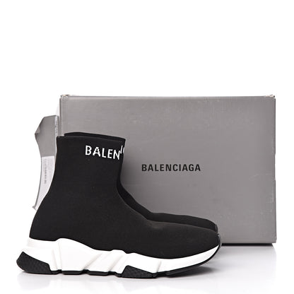 Balenciaga Neoprene Knit Womens Hi Speed Sneakers 38 Black 9 of 9