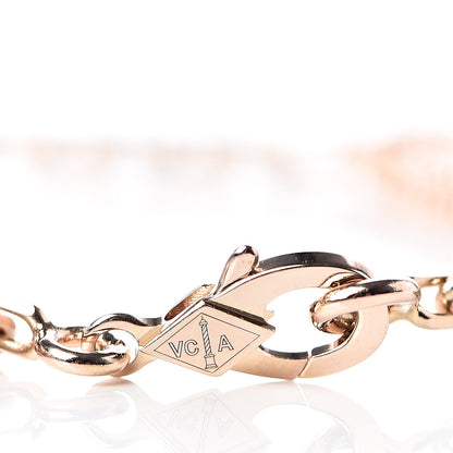 Van Cleef & Arpels 18K Rose Gold 5 Motifs Vintage Alhambra Bracelet 5 of 5
