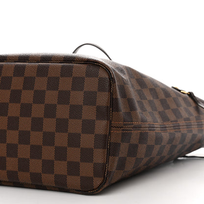 Louis Vuitton Damier Ebene Neo Neverfull MM Rose Ballerine 10 of 12