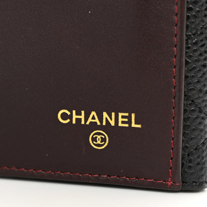 Chanel Caviar Quilted Long Flap Wallet Black 6 of 10