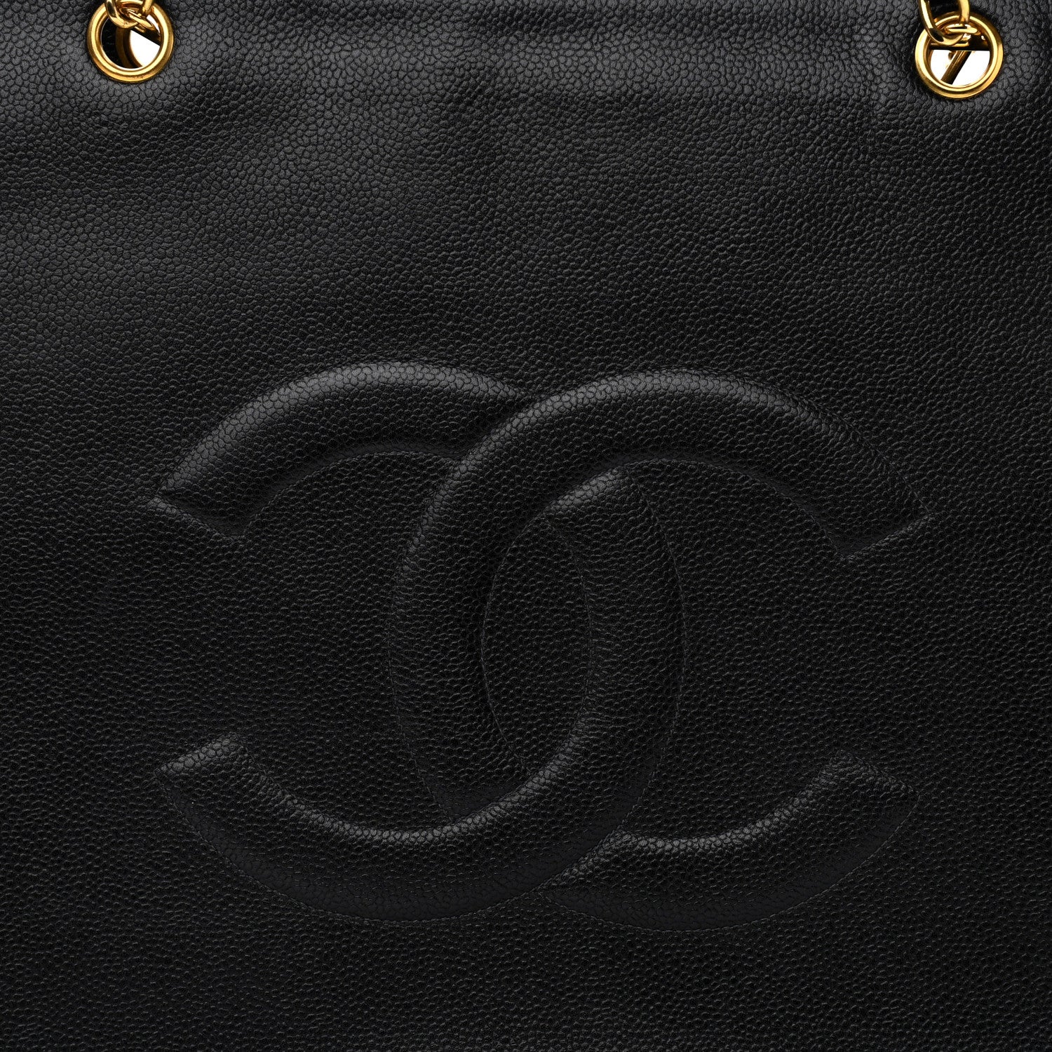 Chanel Caviar CC Shopper Tote Black 9 of 11
