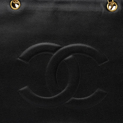 Chanel Caviar CC Shopper Tote Black 9 of 11