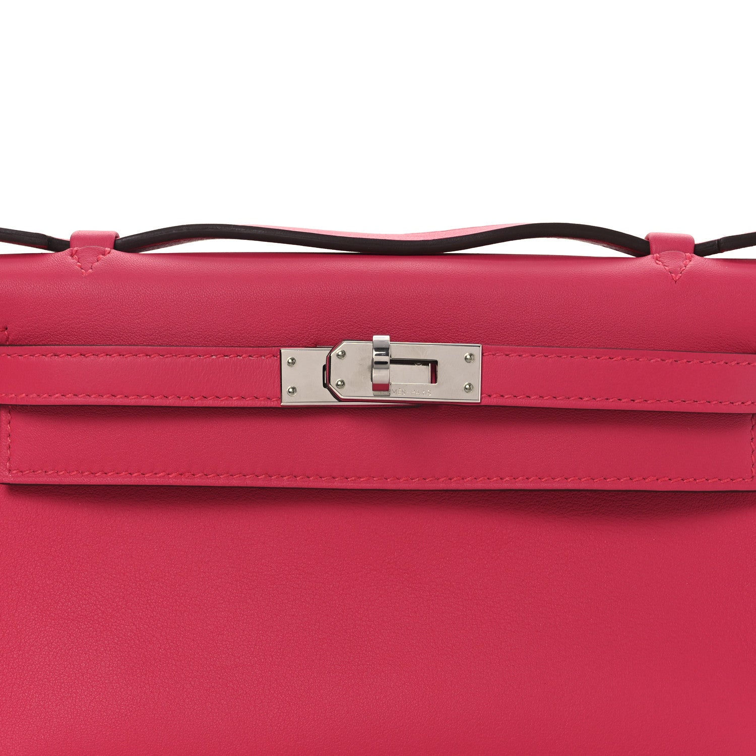 Hermes Swift Kelly Pochette Clutch Rose Extreme 8 of 12