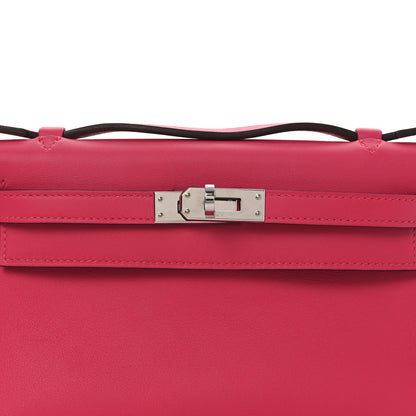 Hermes Swift Kelly Pochette Clutch Rose Extreme 8 of 12