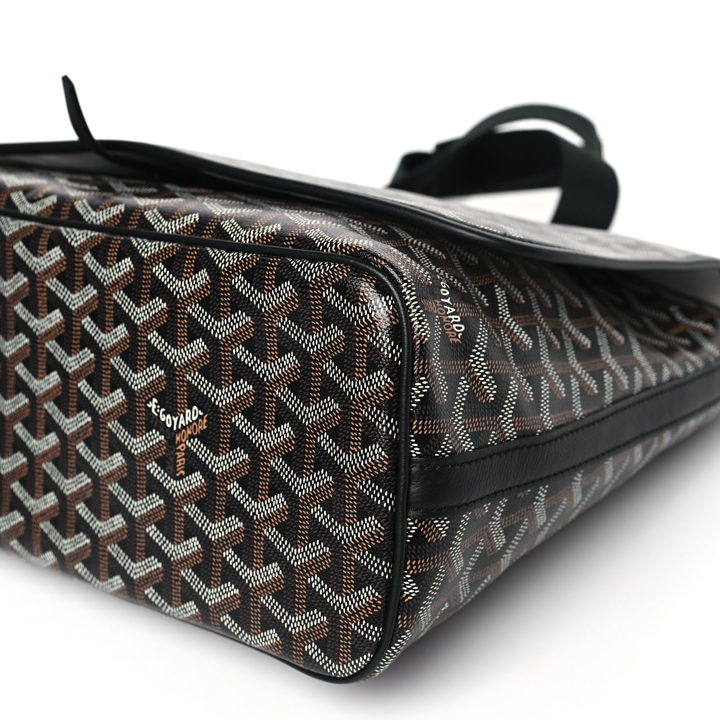 Goyardine Capetien Messenger Bag Black