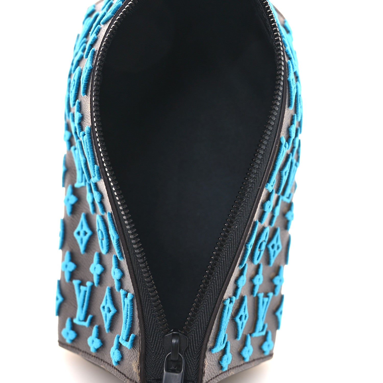 Louis Vuitton Monogram Tuffetage Triangle Messenger Turquoise 5 of 11