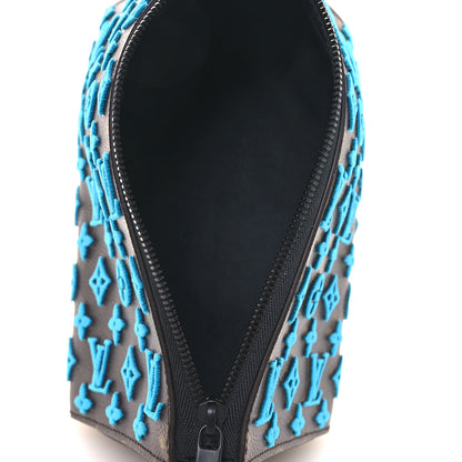 Louis Vuitton Monogram Tuffetage Triangle Messenger Turquoise 5 of 11