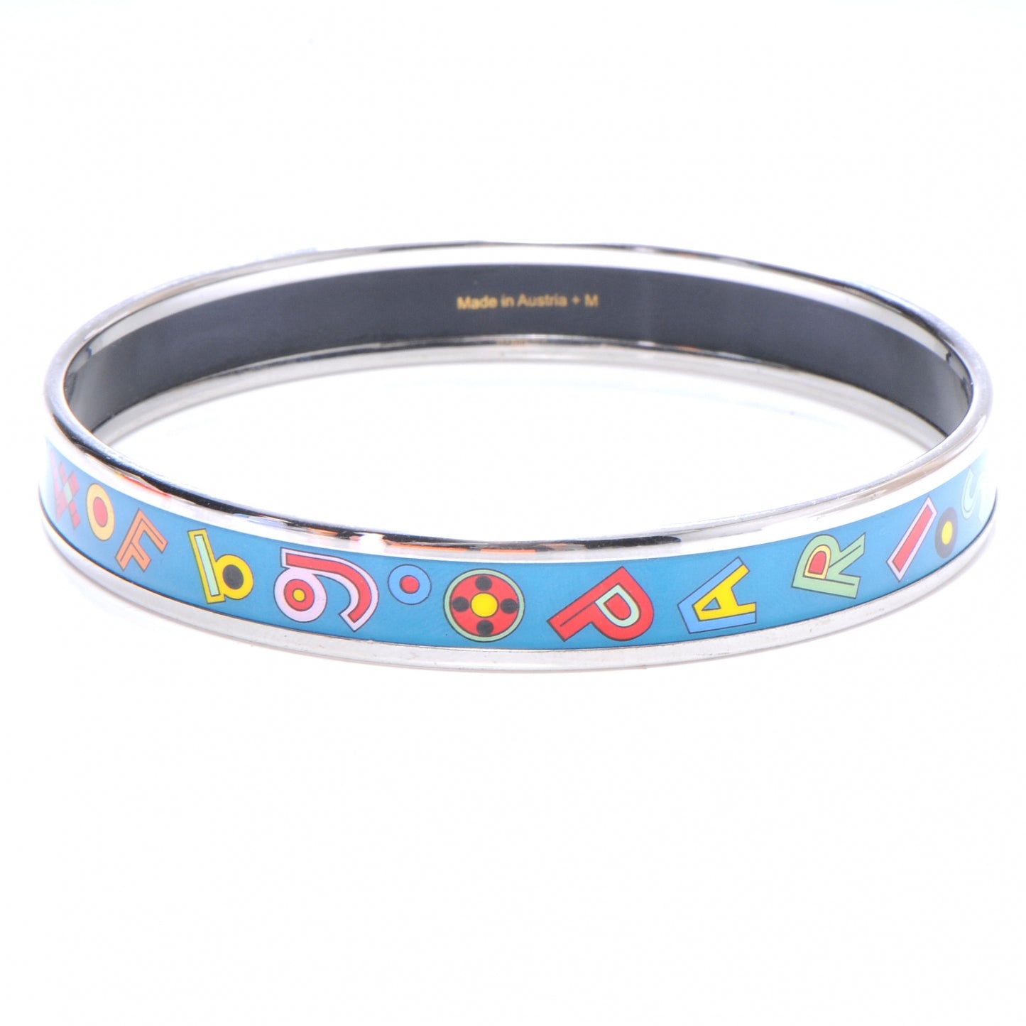 Enamel Narrow Printed Bracelet Tohu Bohu Bleu 65
