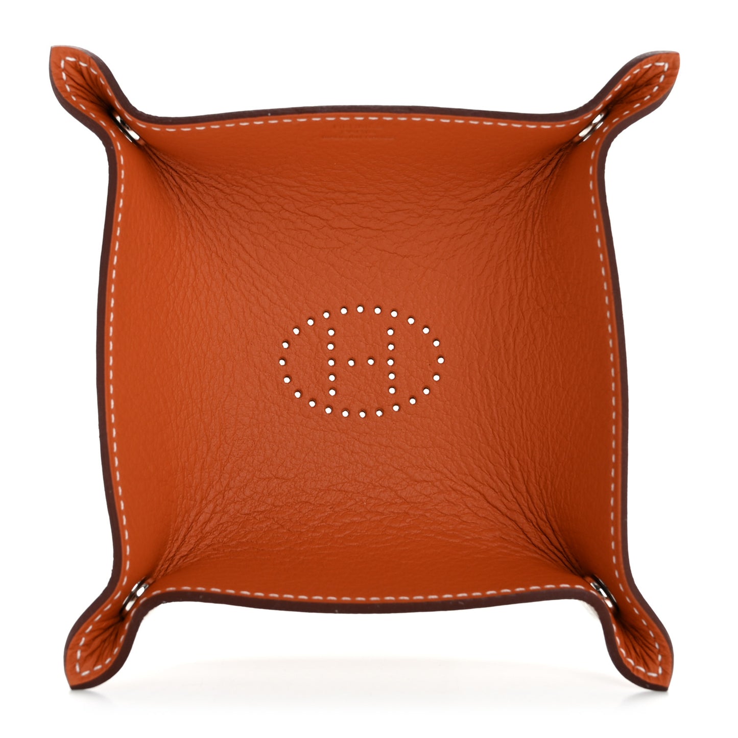 Taurillon Mini Mises et Relances Evelyne Change Tray Gold Orange