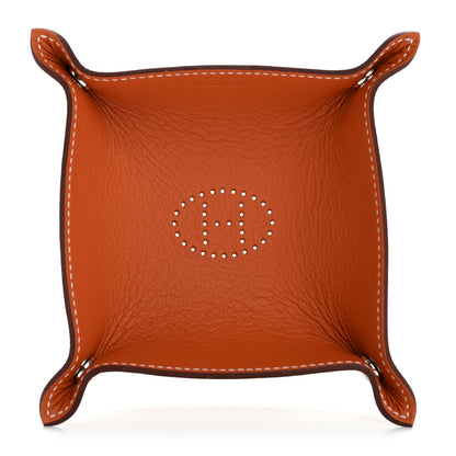 Hermes Taurillon Mini Mises et Relances Evelyne Change Tray Gold Orange 1 of 8