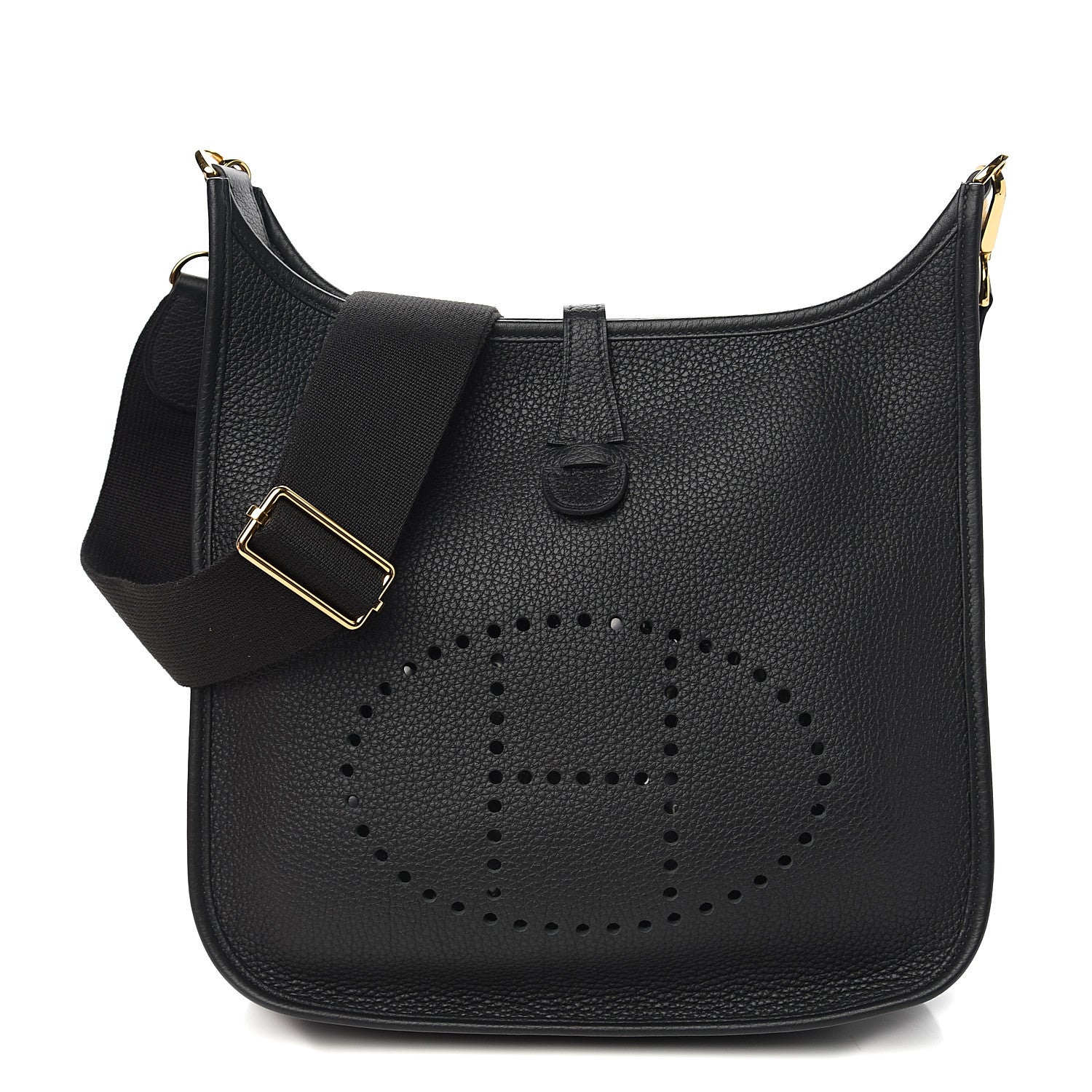 Hermes Taurillon Clemence Evelyne III PM Black 1 of 9