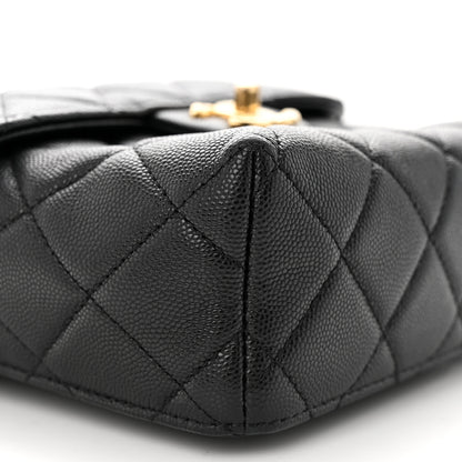 Chanel Caviar Quilted Handy Box Vanity Case Black 9 of 11