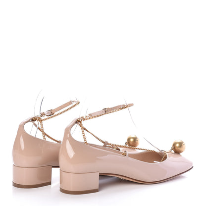 Christian Dior Patent Diormotion Flats 37.5 Nude 4 of 8