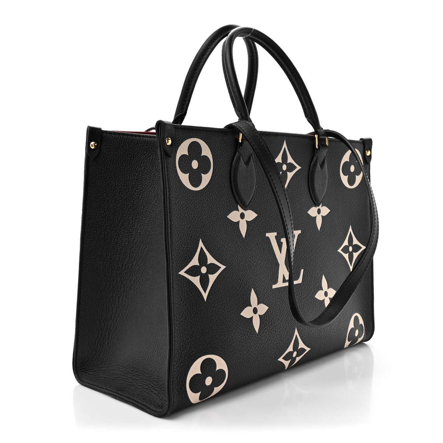Louis Vuitton Empreinte Monogram Giant Onthego MM Black Beige 3 of 11