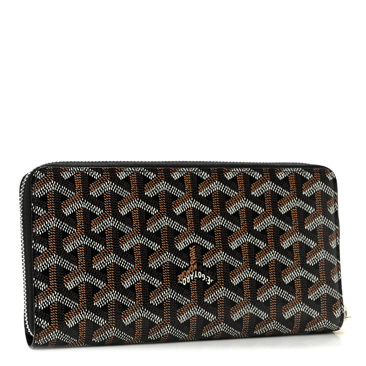 Goyardine Matignon Zip Around GM Wallet Black