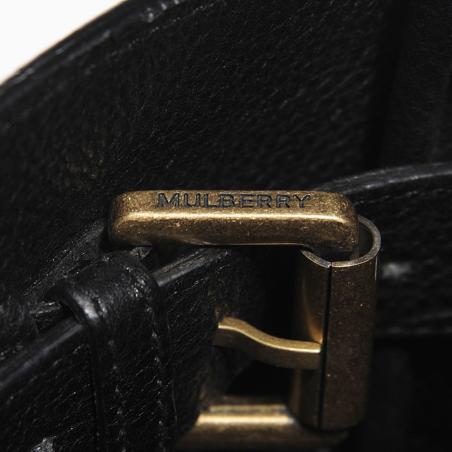 Mulberry Natural Calfskin Bayswater Black 9 of 12