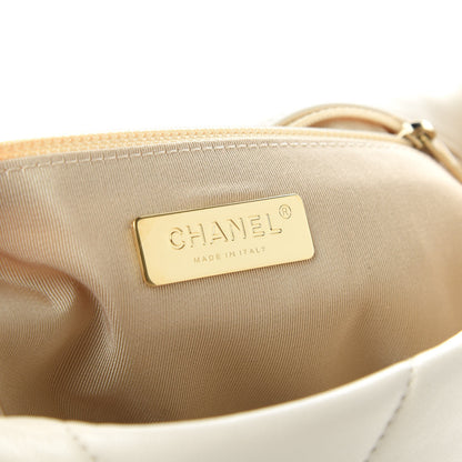Chanel Lambskin Quilted Medium 19 Flap White 8 of 10