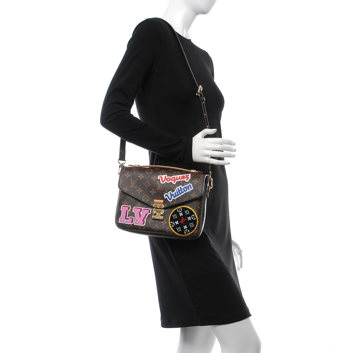 Louis Vuitton Monogram Patches Pochette Metis 2 of 9
