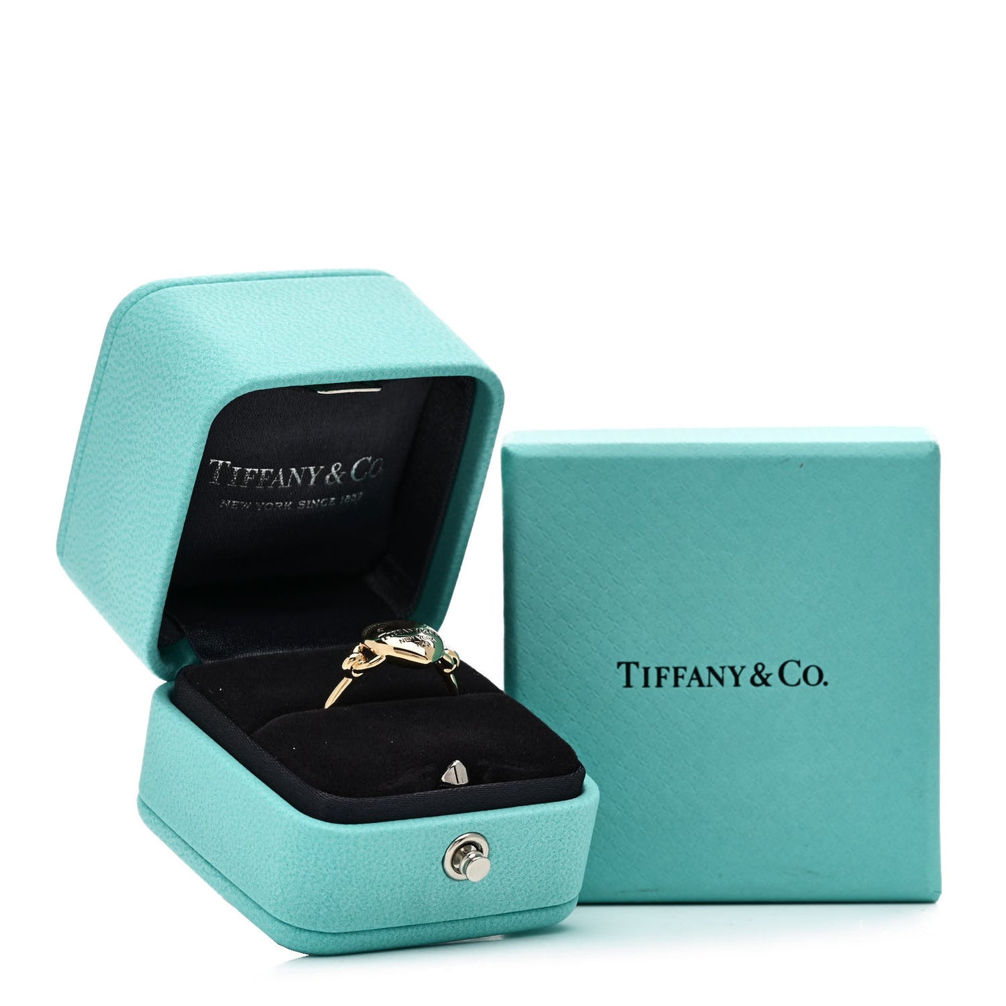 18K Yellow Gold Return to Tiffany Full Heart Ring 58 8.5