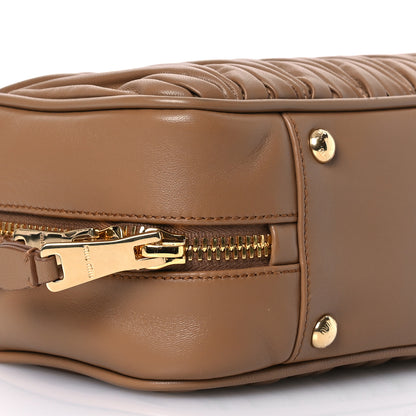 Miu Miu Nappa Matelasse Large Arcadie Top Handle Bag Caramel 10 of 13