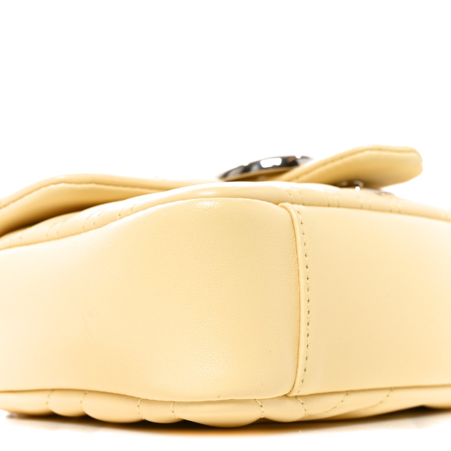 Lambskin Matelasse Small GG Marmont Shoulder Bag Yellow