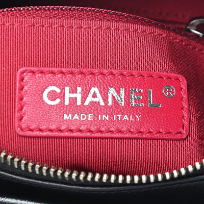 Chanel Aged Calfskin Quilted Small Gabrielle Hobo Black 6 of 9