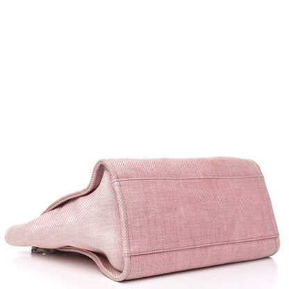 Chanel Canvas Medium Deauville Tote Pink 4 of 15