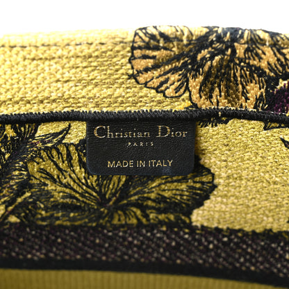 Christian Dior Canvas Embroidered Medium Toile de Jouy Voyage Book Tote Yellow Multicolor 5 of 9