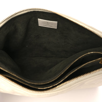 Louis Vuitton Lambskin Embossed Monogram Coussin PM Cream 5 of 8