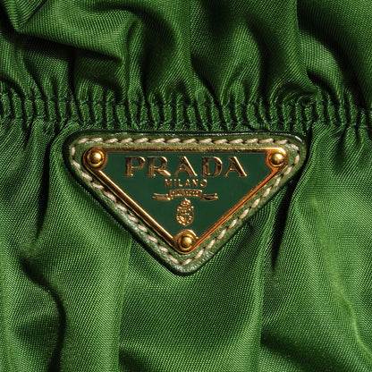 Prada Tessuto Nylon Gaufre Shopping Satchel Green 6 of 8
