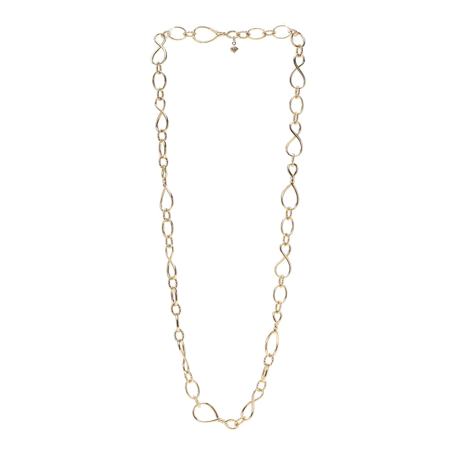 David Yurman 18K Yellow Gold Medium Continuance Chain Necklace 3 of 5