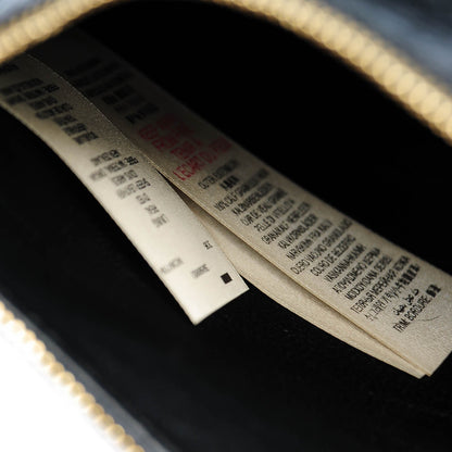 Burberry Signature Grain Calfskin Check Embossed Small Canter Tote Black 9 of 9