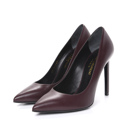 Saint Laurent Calfskin Classic Paris 105 36.5 Bordeaux 3 of 9