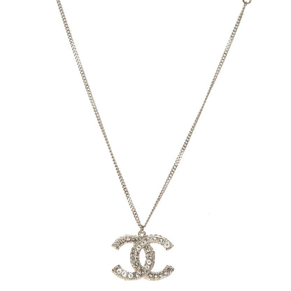 Chanel Baguette Crystal CC Necklace Light Gold 1 of 6