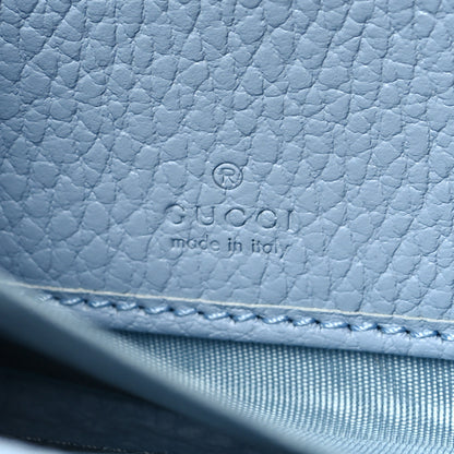 Gucci Dollar Calfskin GG Supreme Monogram GG Marmont Zip Around Wallet Mineral Blue Beige Ebony 6 of 8