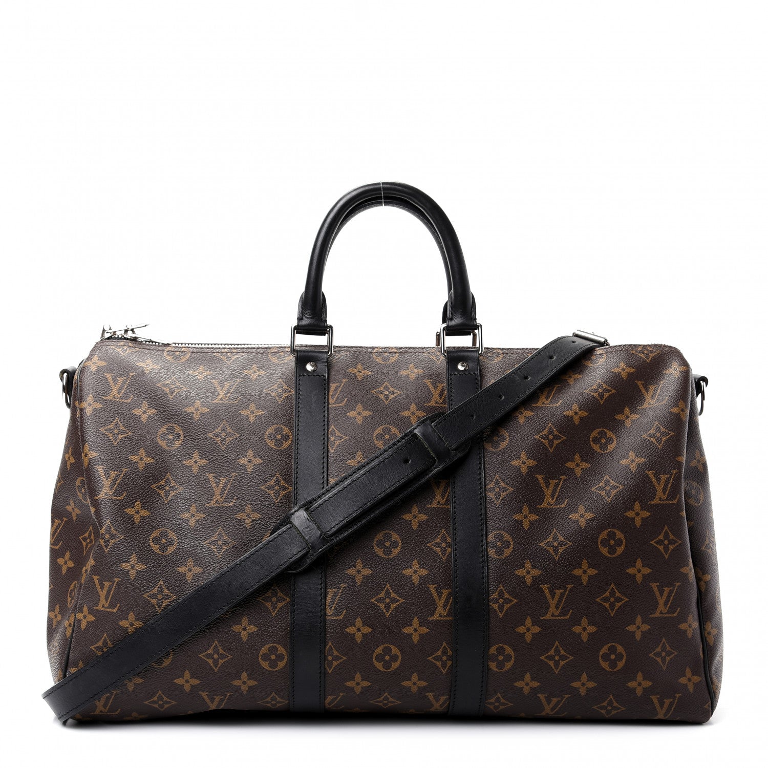 Louis Vuitton Monogram Macassar Keepall Bandouliere 45 1 of 9