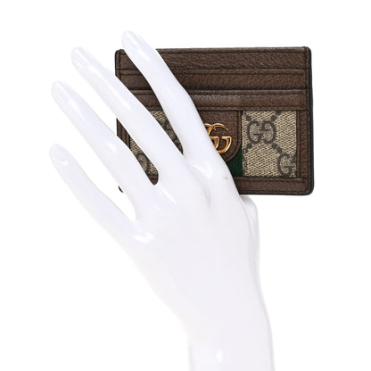 Gucci GG Supreme Monogram Ophidia Card Holder Brown 2 of 10