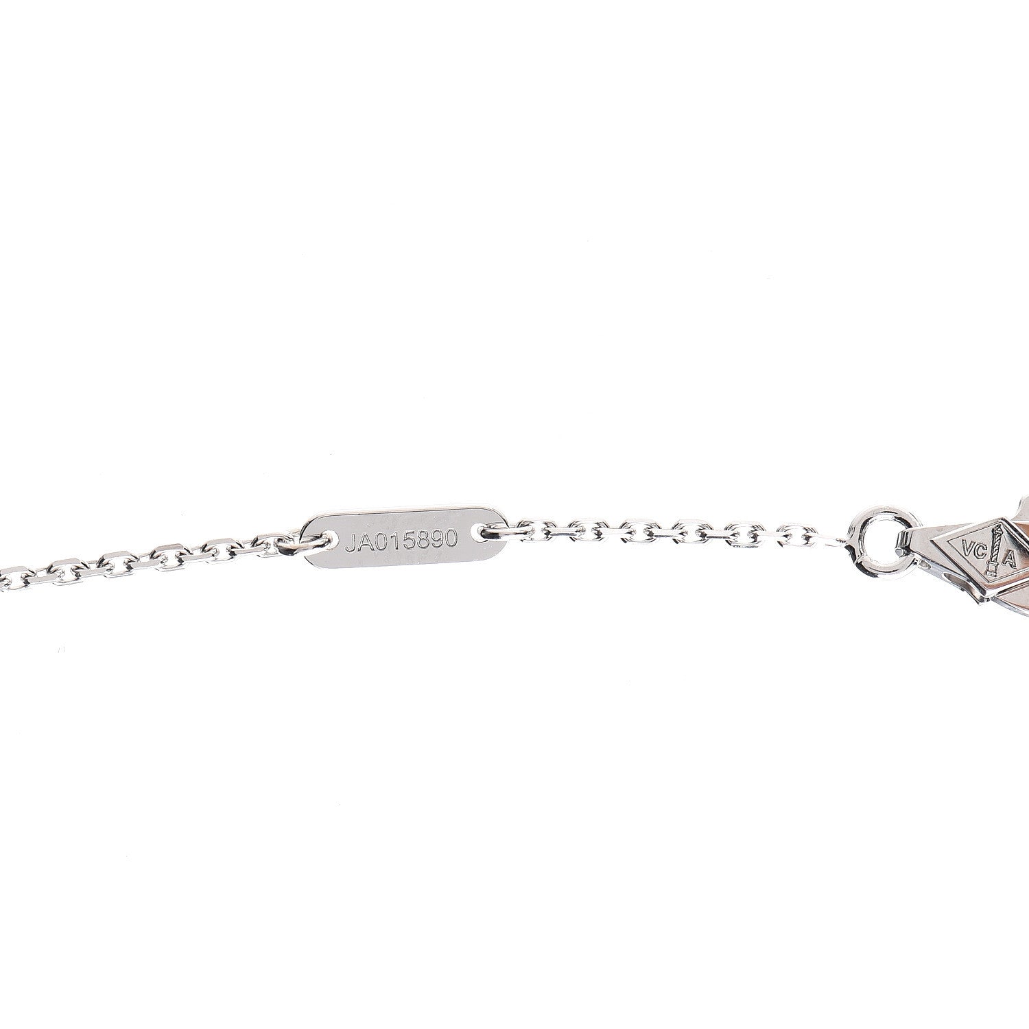 Van Cleef & Arpels 18K White Gold Turquoise Sweet Alhambra Butterfly Pendant Necklace 6 of 8
