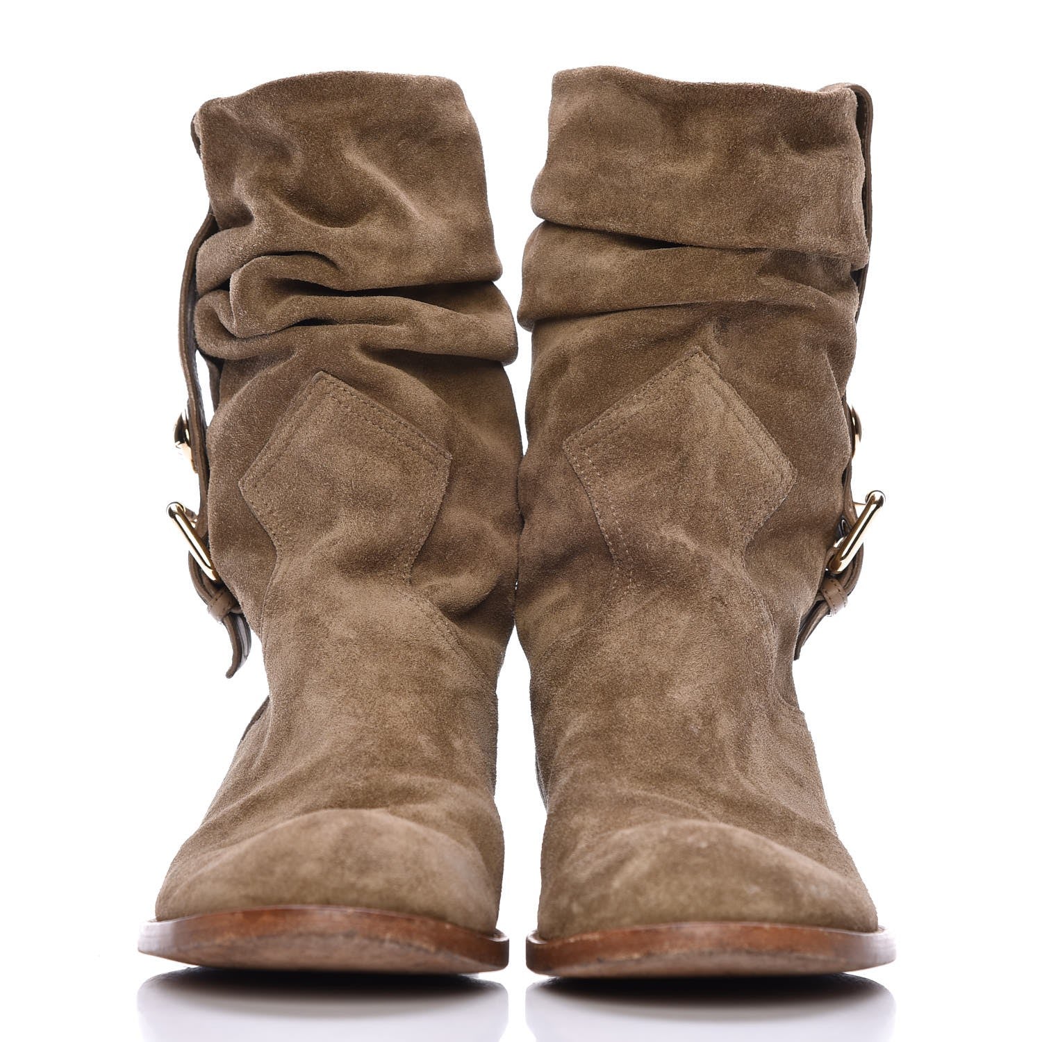 Louis Vuitton Suede Safari Boots Taupe 39 2 of 10