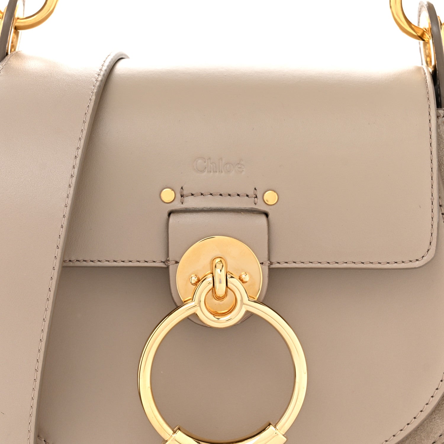Chloe Calfskin Small Tess Bag Motty Grey 7 of 11