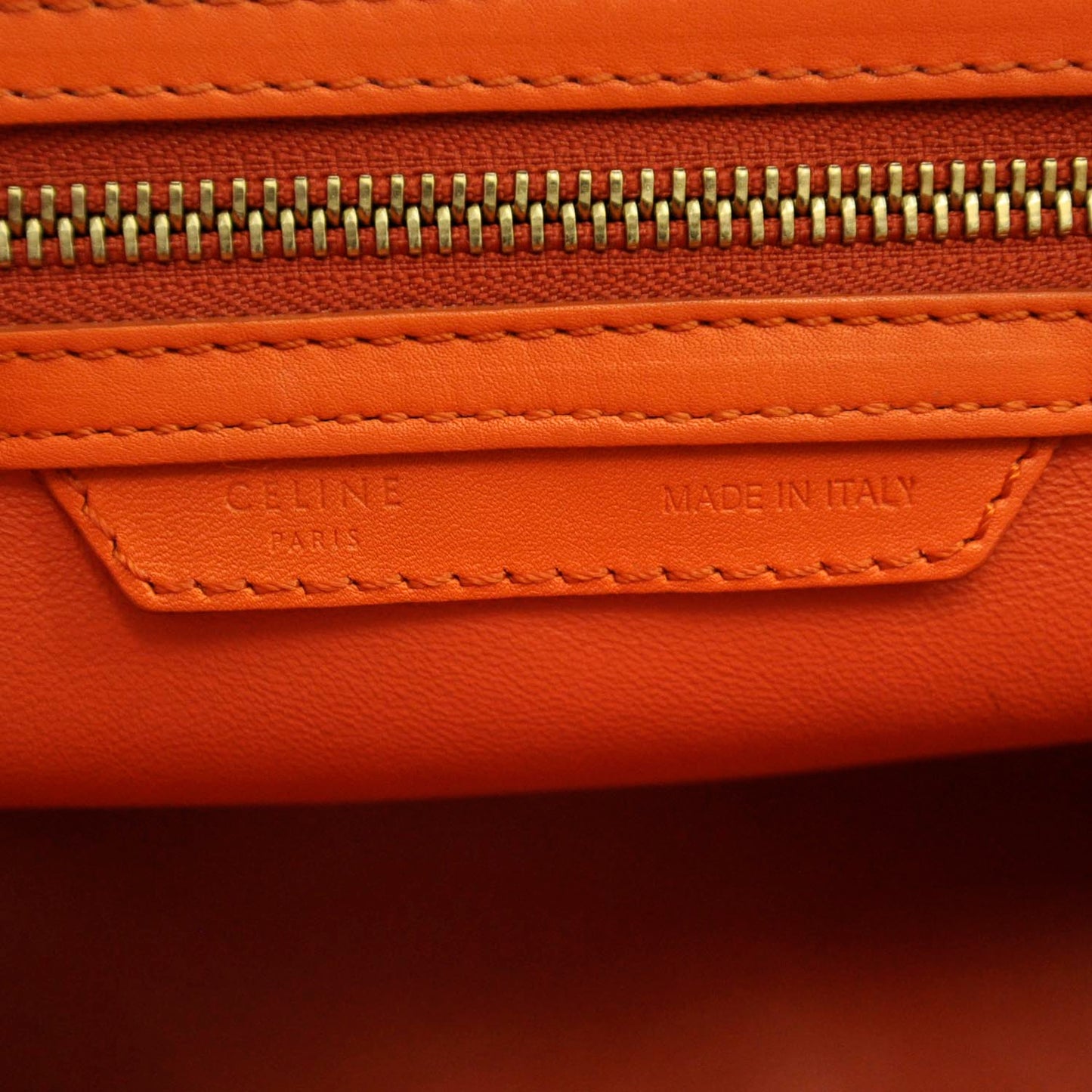 Smooth Calfskin Mini Luggage Orange