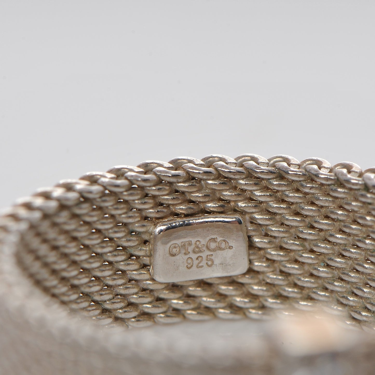 Sterling Silver Diamond Mesh Somerset Ring 57 8