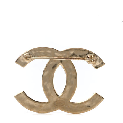 Chanel Metal CC Diamond Quilted Brooch Light Gold 2 of 2