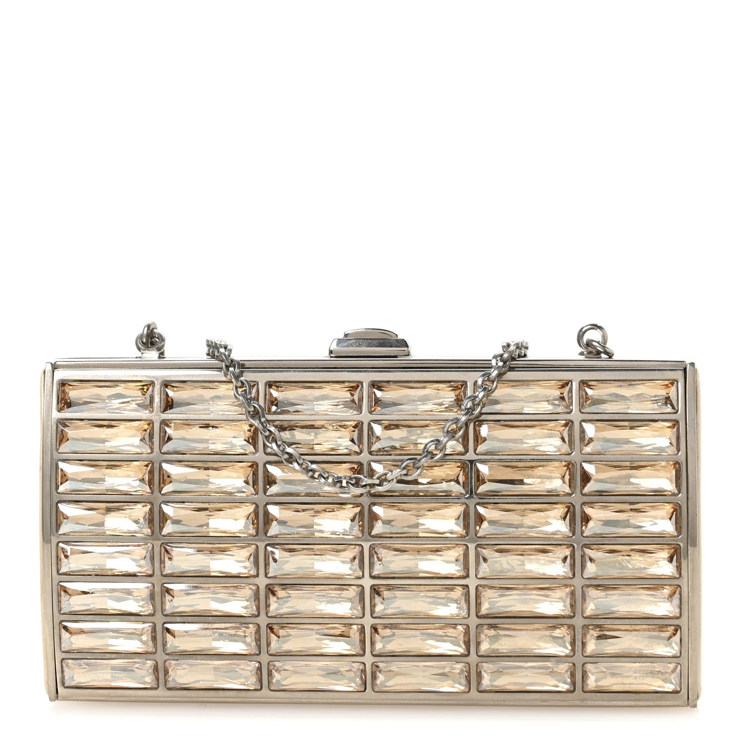 Judith Leiber Swarovski Crystal Goddess Clutch Champagne 1 of 10