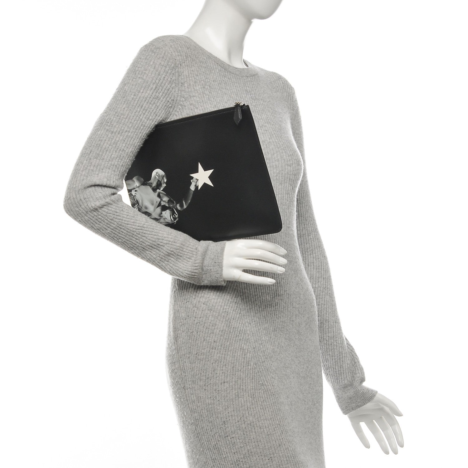 Givenchy Calfskin Large Basketball Player Pouch Black 2 of 7