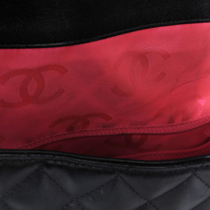 Chanel Calfskin Quilted Large Cambon Flap Black White 13 of 13