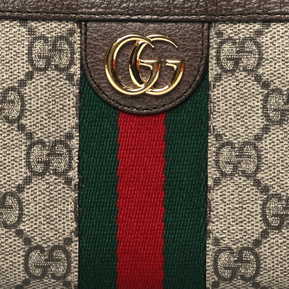 Gucci GG Supreme Monogram Web Ophidia Zip Around Wallet Brown 7 of 7