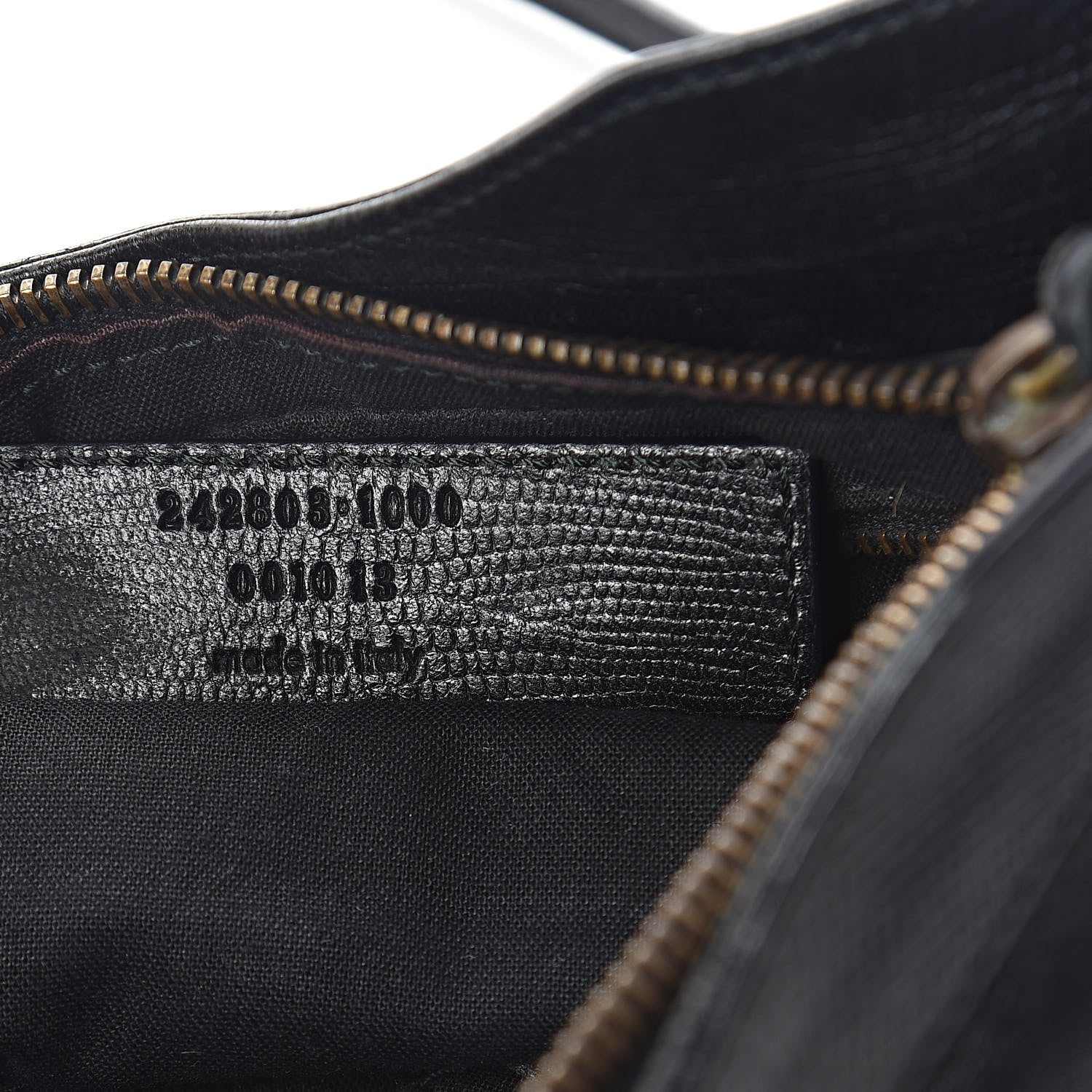Balenciaga Agneau Classic Hardware Lizard Embossed Hip Black 7 of 10