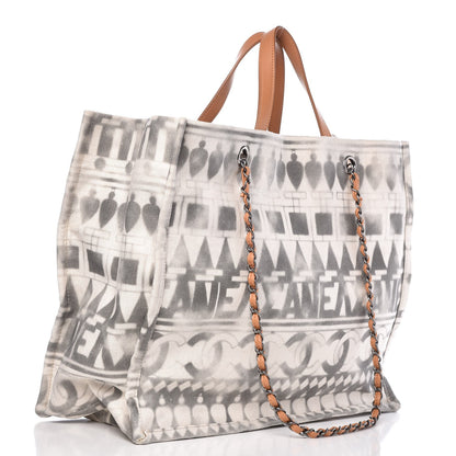 Chanel Canvas Large Iliad Shopping Tote Beige 4 of 9